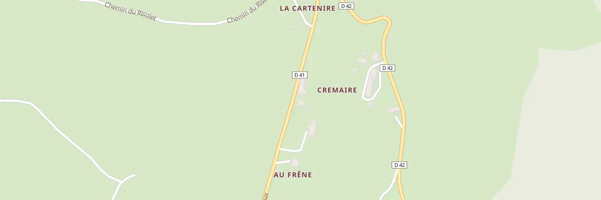 Plan du 5028 Cremaire à Meyrieux-Trouet