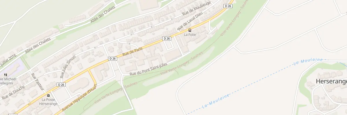 Plan du 30 Rue du Pont Saint Jules à Herserange
