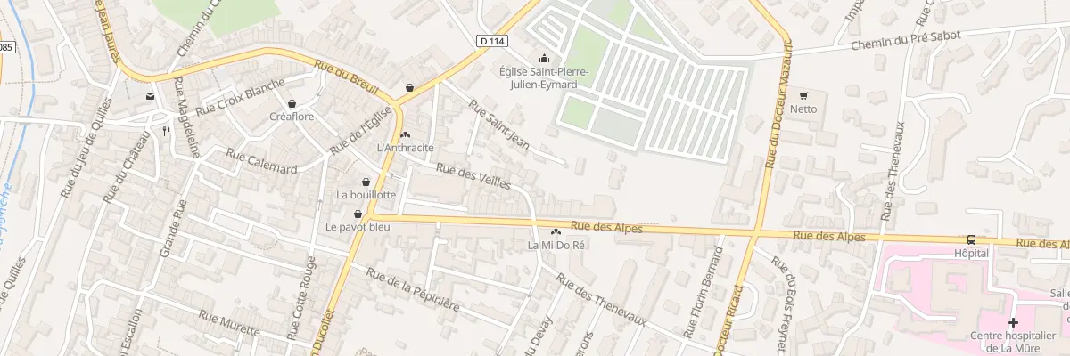 Plan du 21 Rue des Veilles à La Mure