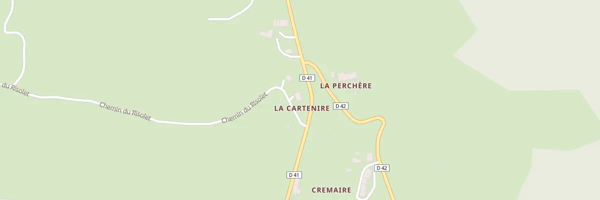 Plan du 5190F La Cartenire à Meyrieux-Trouet