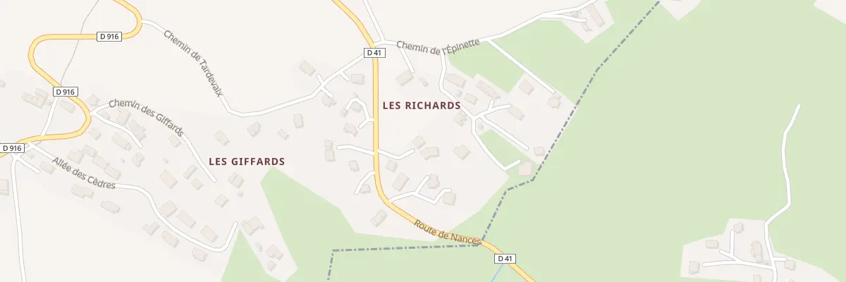 Plan du 579 Rte de Nances à Novalaise