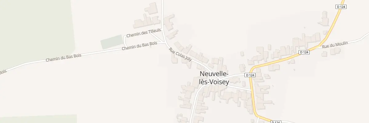Plan du 13 Rue Colas Joly à Neuvelle-lès-Voisey