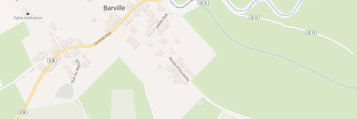 Plan du 13 Rte d’Houéville à Barville