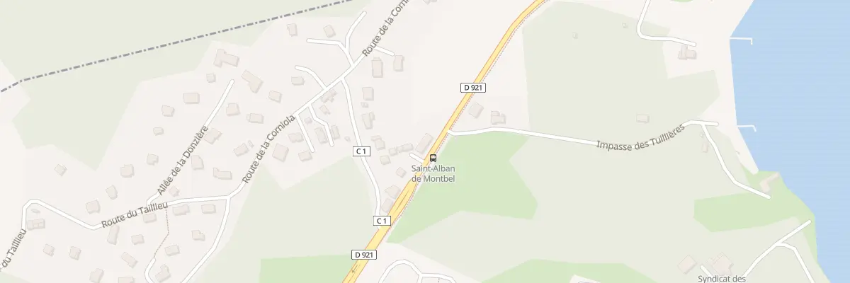 Plan du 676 Rte du Lac à Saint-Alban-de-Montbel
