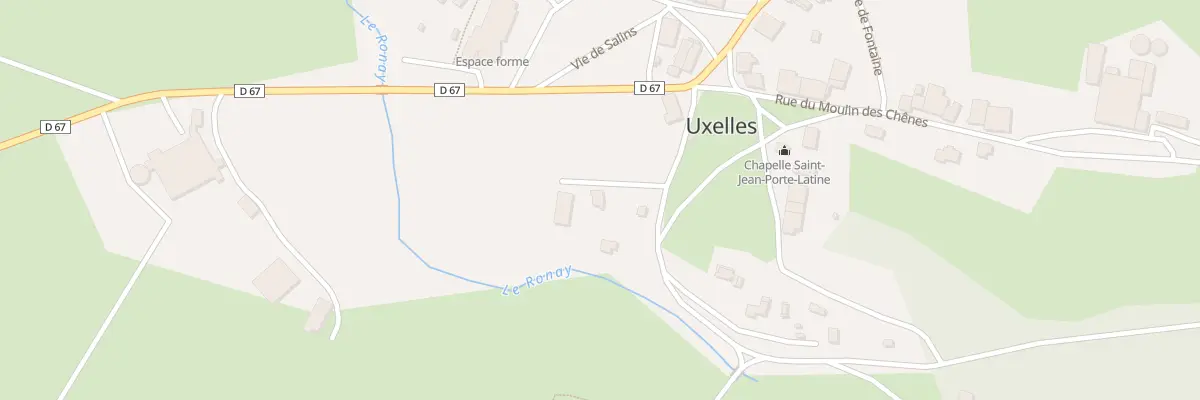 Plan du 1 Vie du Rhonnay à Uxelles