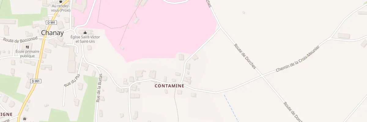 Plan du 11 Che de Contamine à Chanay