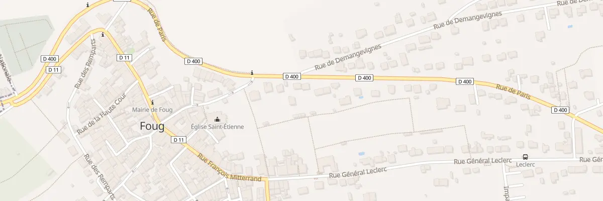 Plan du 43 Rte de Paris à Foug