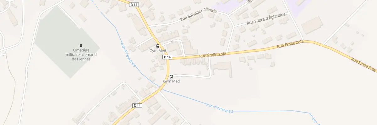 Plan du 6 Rue Emile Zola à Piennes