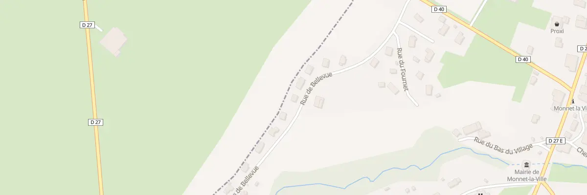 Plan du 10 Rue de Belle Vue à Monnet-la-Ville