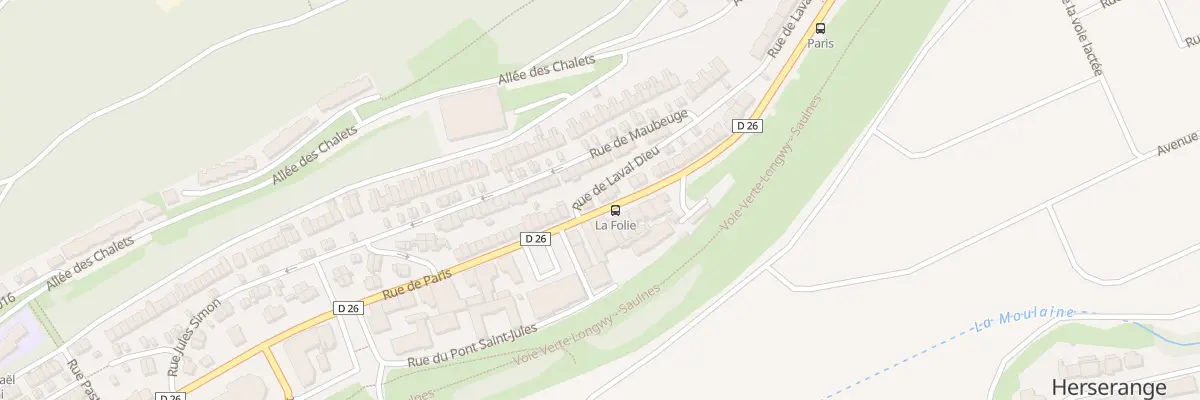 Plan du 191 Rue de Paris à Herserange