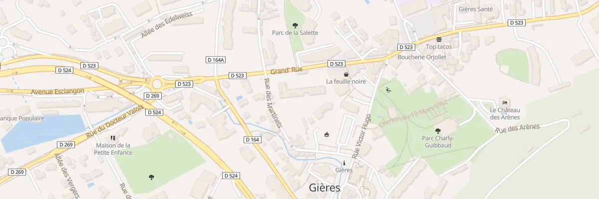 Plan du 2 Grand’Rue à Gières