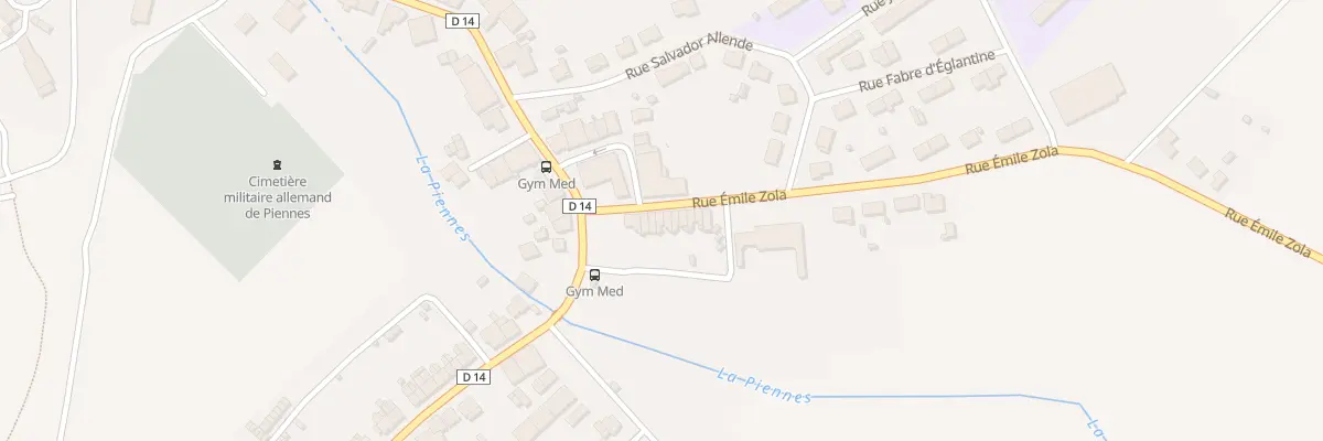 Plan du 8 Rue Emile Zola à Piennes