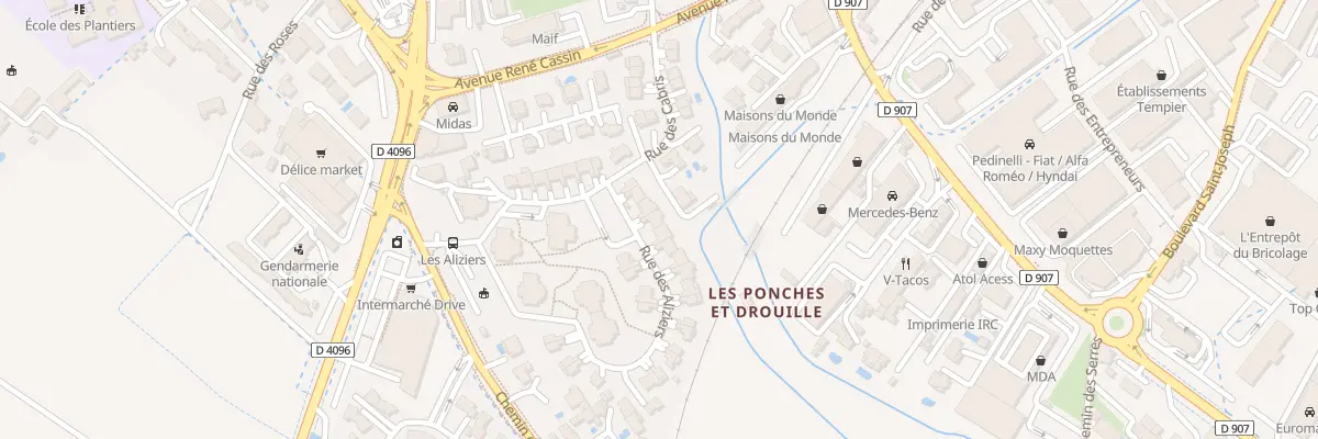 Plan du 278 Rue des Aliziers à Manosque
