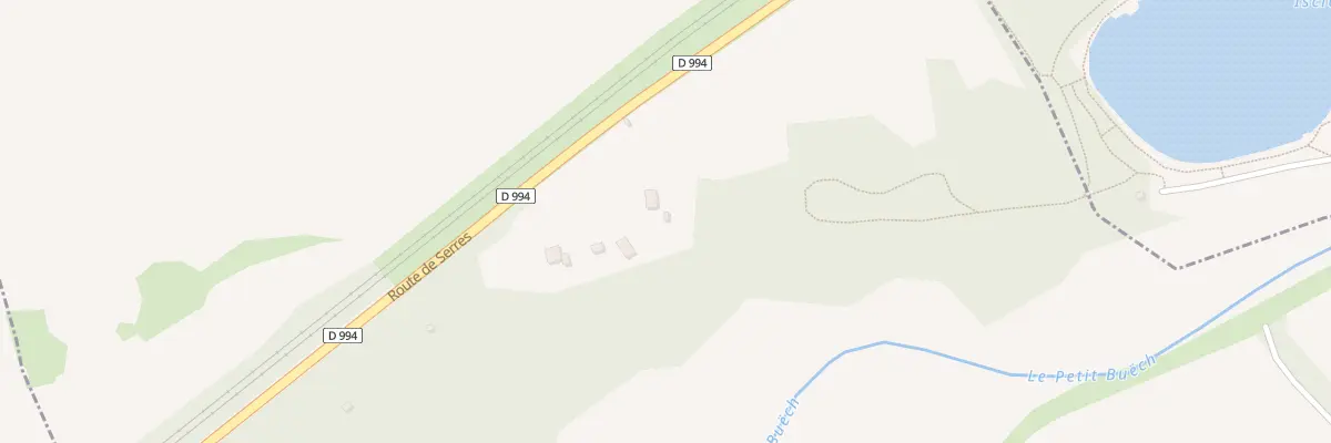 Plan du 295 Rte vers Serres à Oze