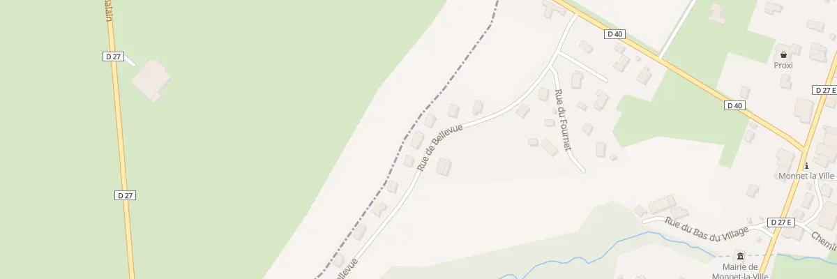 Plan du 8 Rue de Belle Vue à Monnet-la-Ville