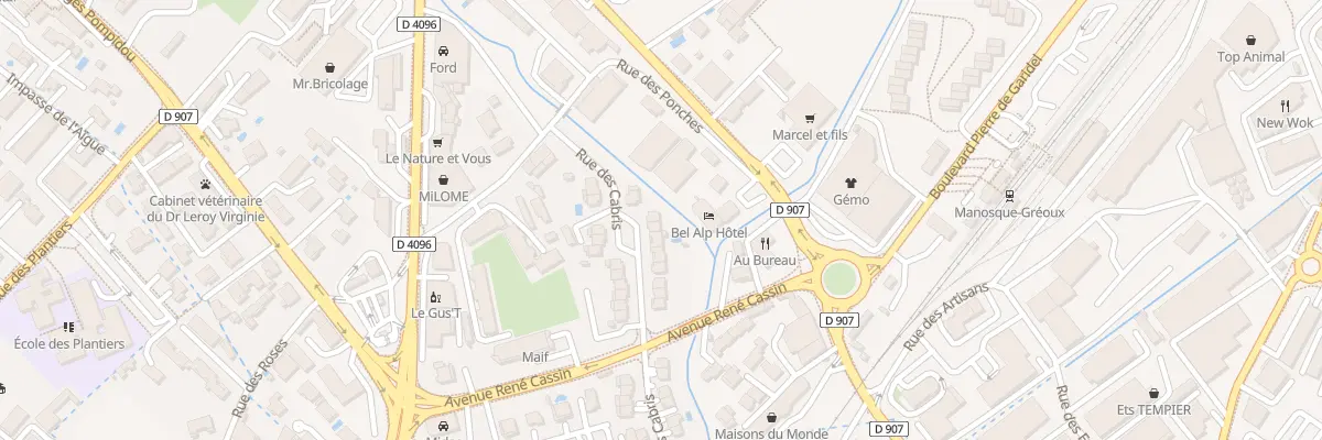 Plan du 91 Rue des Cabris à Manosque