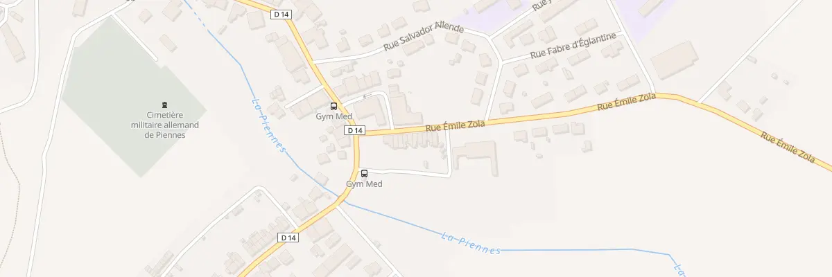 Plan du 12 Rue Emile Zola à Piennes