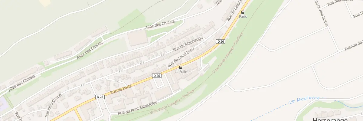 Plan du 193 Rue de Paris à Herserange