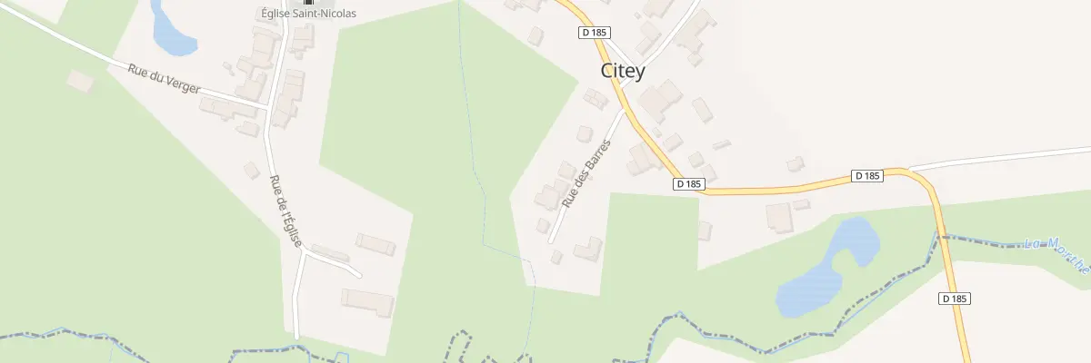 Plan du 1C Rue des Barres à Citey