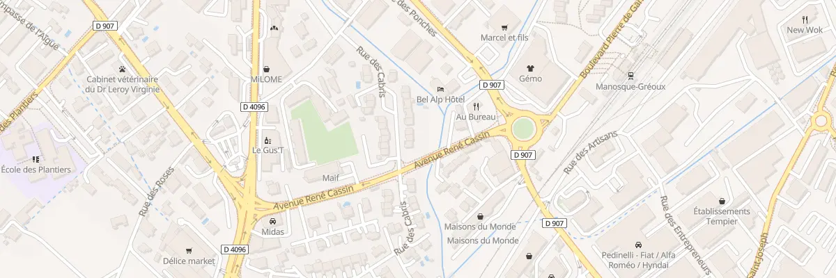 Plan du 155 Rue des Cabris à Manosque