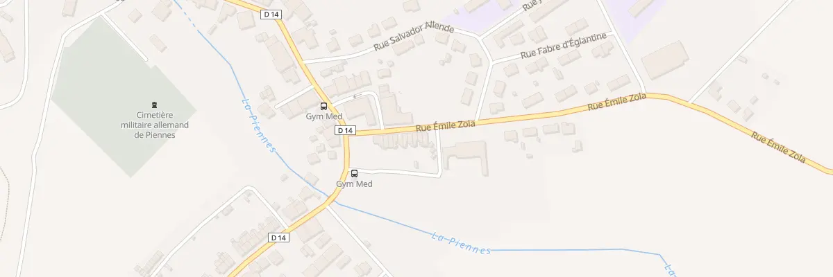 Plan du 16 Rue Emile Zola à Piennes