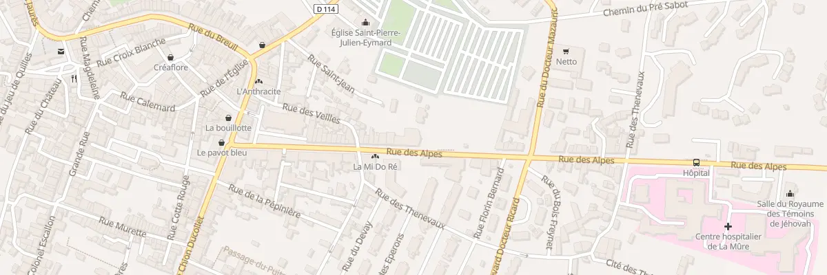 Plan du 35B Rue des Alpes à La Mure