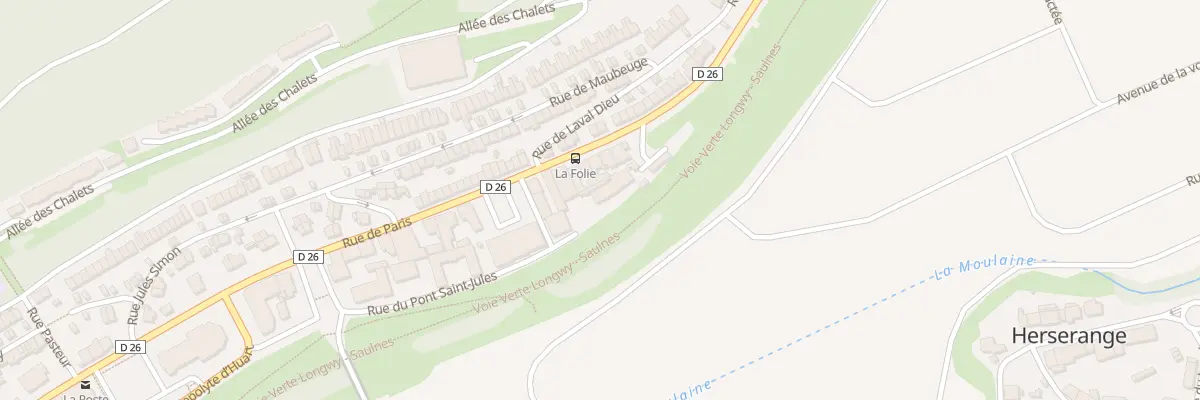 Plan du 186 Rue de Paris à Herserange