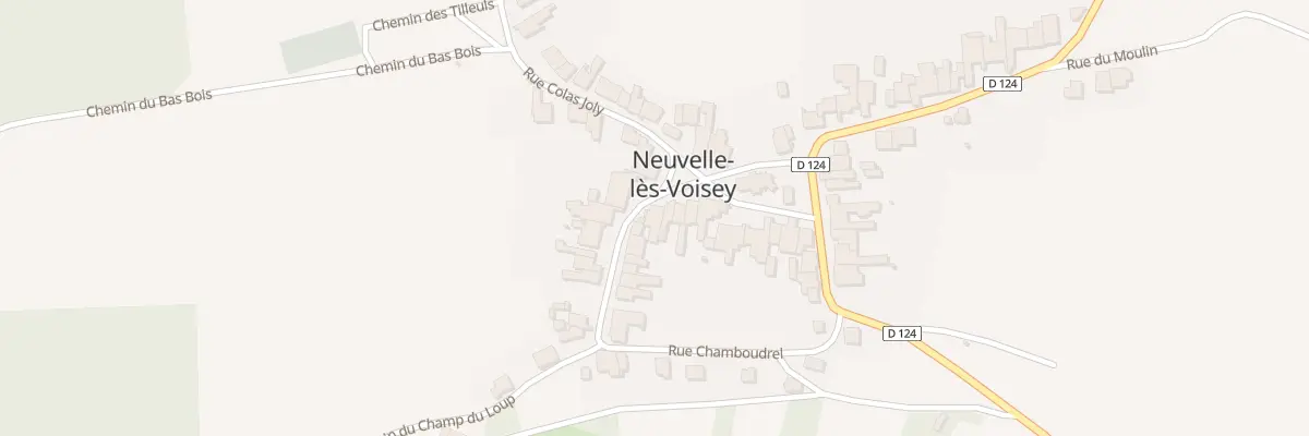 Plan du 7 Rue Chamboudrel à Neuvelle-lès-Voisey