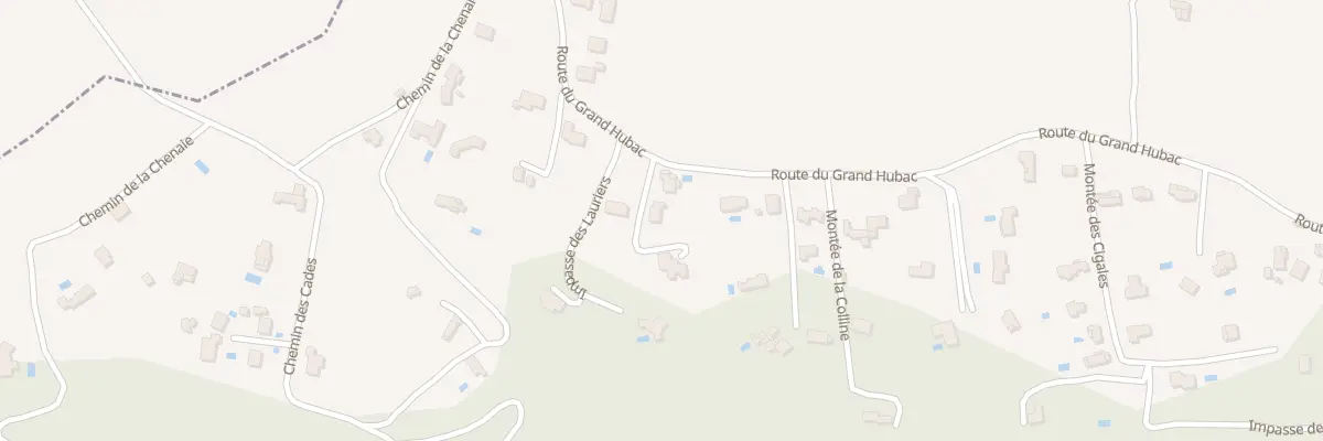 Plan du 1033B Rte du Grand Hubac à Artigues