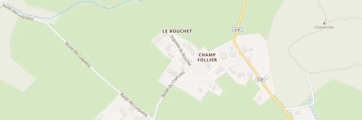 Plan du 25 Imp du Bouchet à Nances