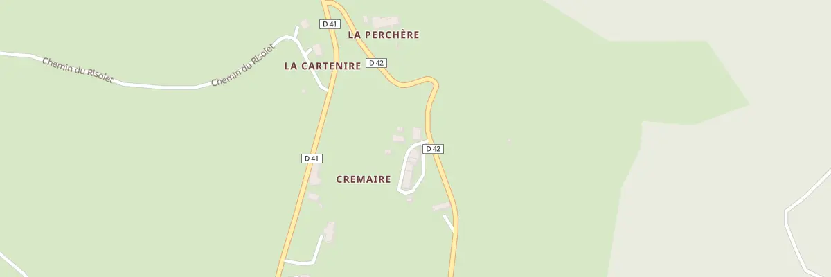 Plan du 34 Che de Cremaire à Meyrieux-Trouet