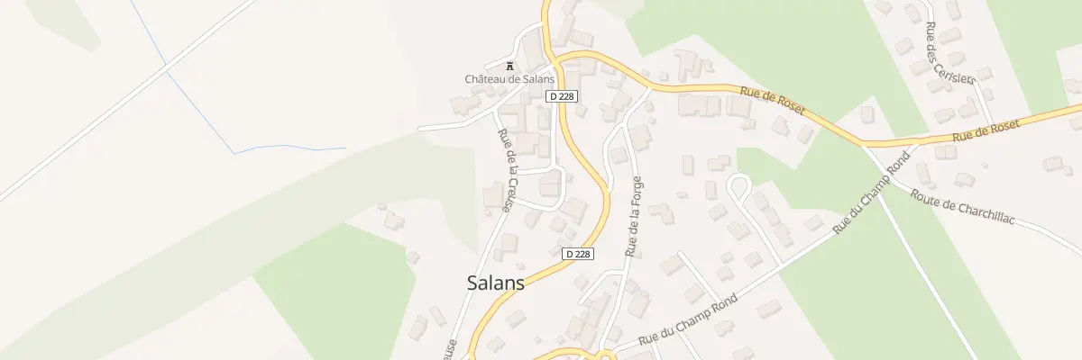 Plan du 10 Rue du Lavoir à Salans