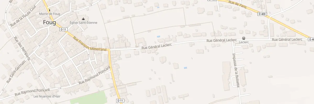 Plan du 20 Rue du Général Leclerc à Foug