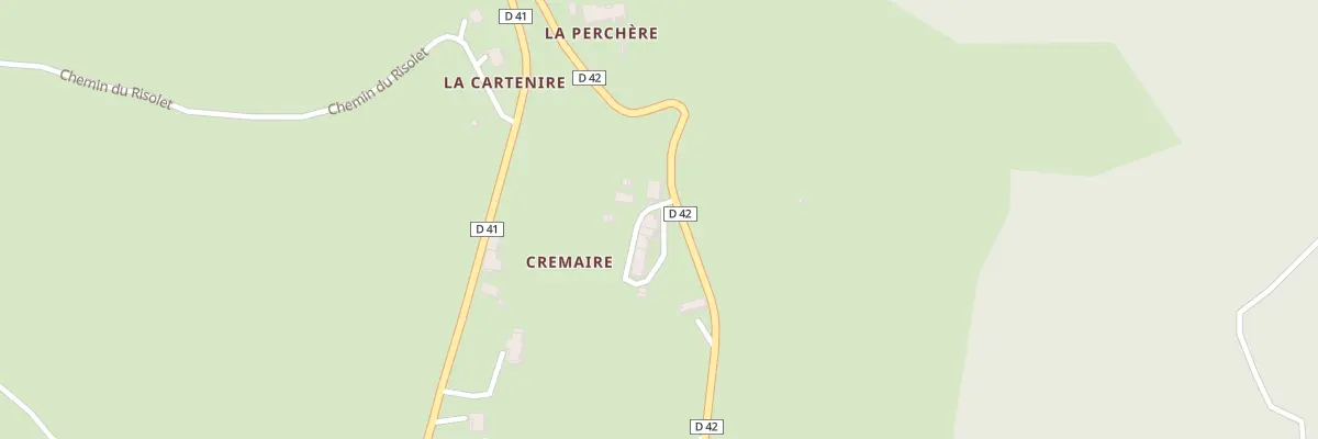 Plan du 5168F Cremaire à Meyrieux-Trouet
