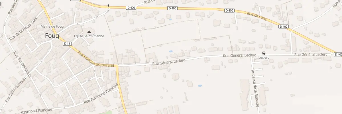 Plan du 13 Rue du Général Leclerc à Foug