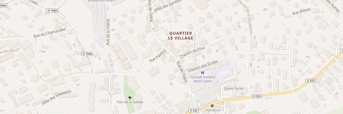 Plan du 9 Rue de l’Isère à Gières