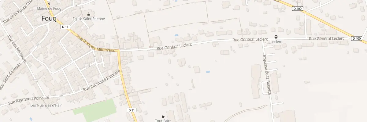 Plan du 24 Rue du Général Leclerc à Foug