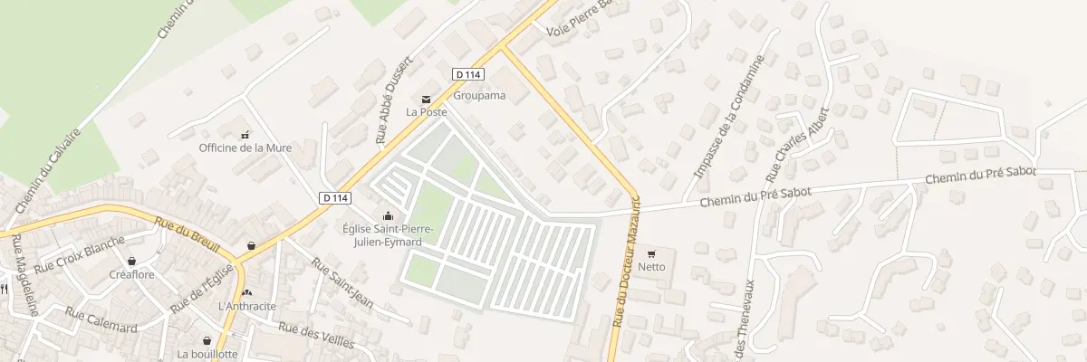 Plan du 23 Rue du Pre Sabot à La Mure