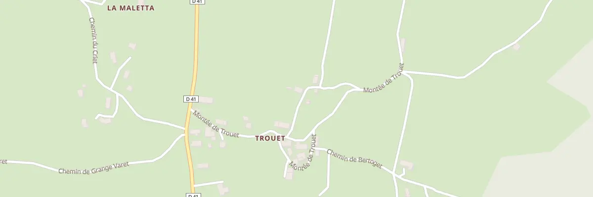 Plan du 5052 Trouet à Meyrieux-Trouet