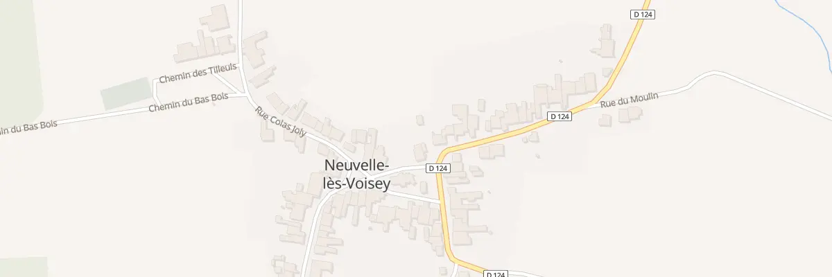 Plan du 1 Rue du Pont à Neuvelle-lès-Voisey