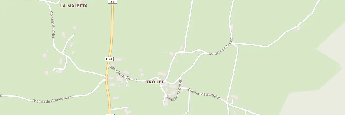 Plan du 5051 Trouet à Meyrieux-Trouet