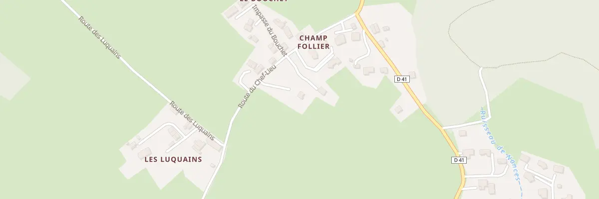 Plan du 2526 Rte du Chef Lieu à Nances