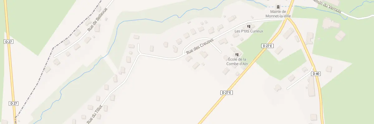 Plan du 15 Rue des Creuses à Monnet-la-Ville