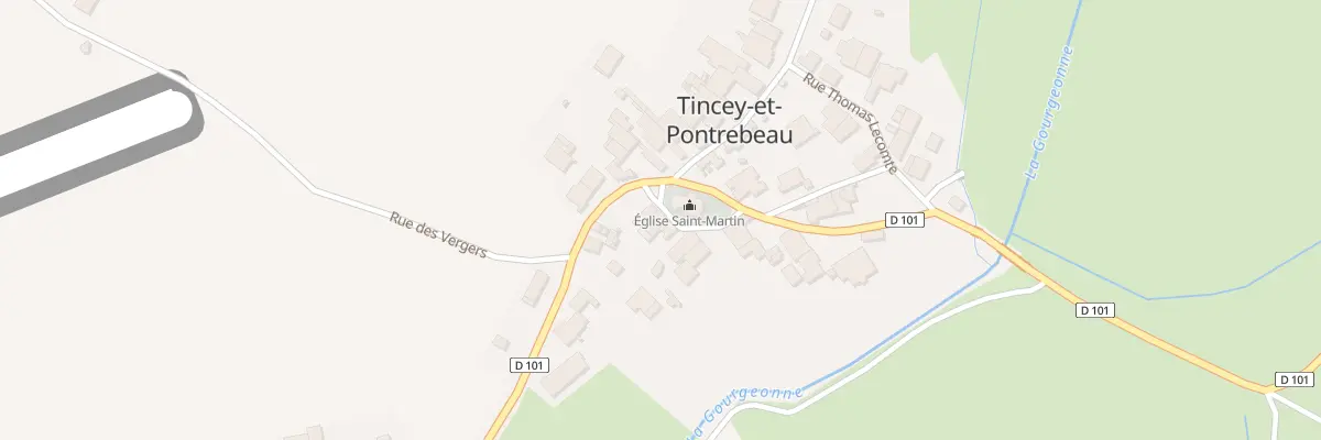 Plan du 2 Rue de l’Abbe Sibeau à Tincey-et-Pontrebeau