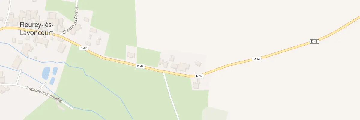 Plan du 35 Rte de Vauconcourt à Fleurey-lès-Lavoncourt
