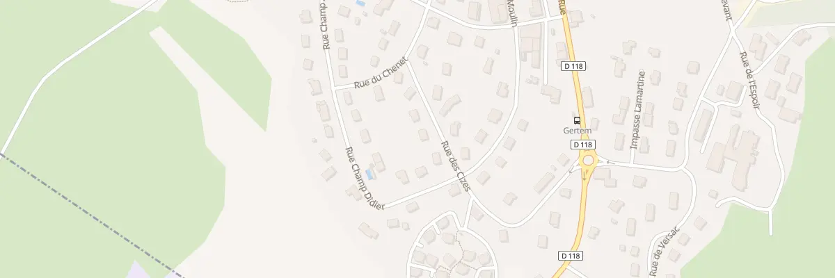 Plan du 9 Rue des Cizes à Coteaux du Lizon