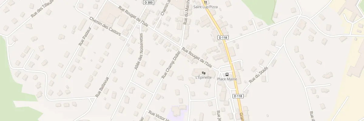 Plan du 7 Rue Rouget de l’Isle à Coteaux du Lizon