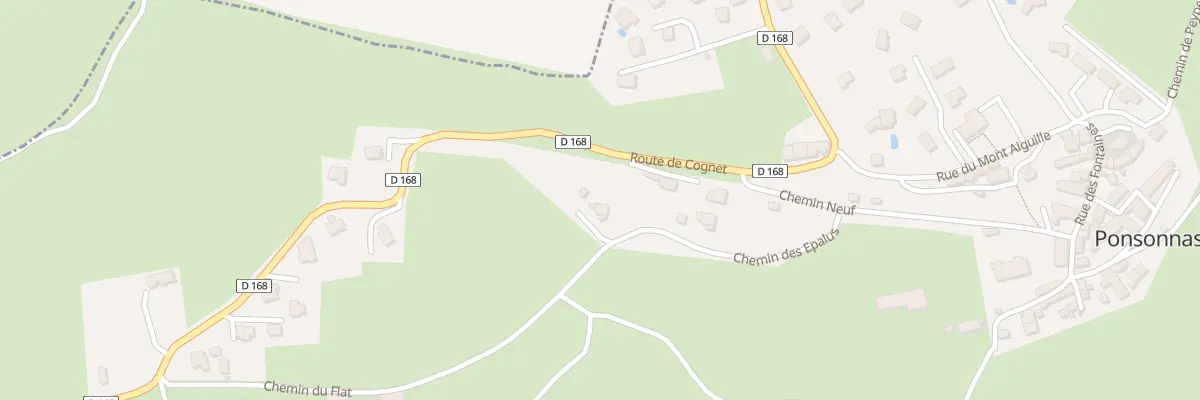 Plan du 210 Che des Epalus à Ponsonnas