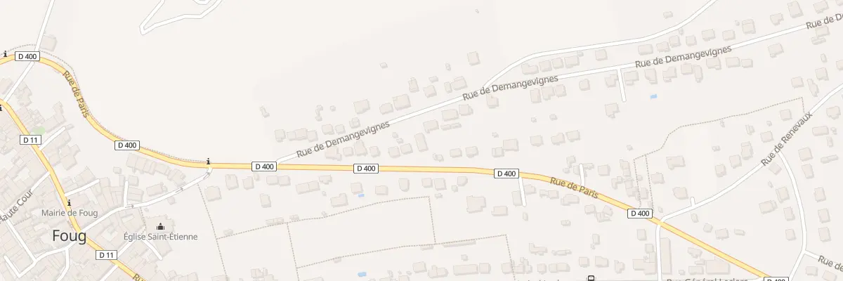 Plan du 34T Rte de Paris à Foug