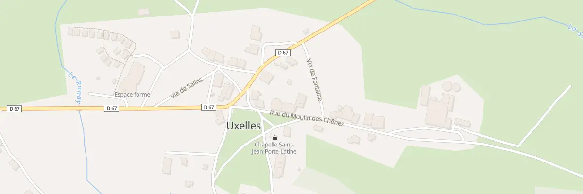 Plan du 5 Rue du Moulin des Chenes à Uxelles